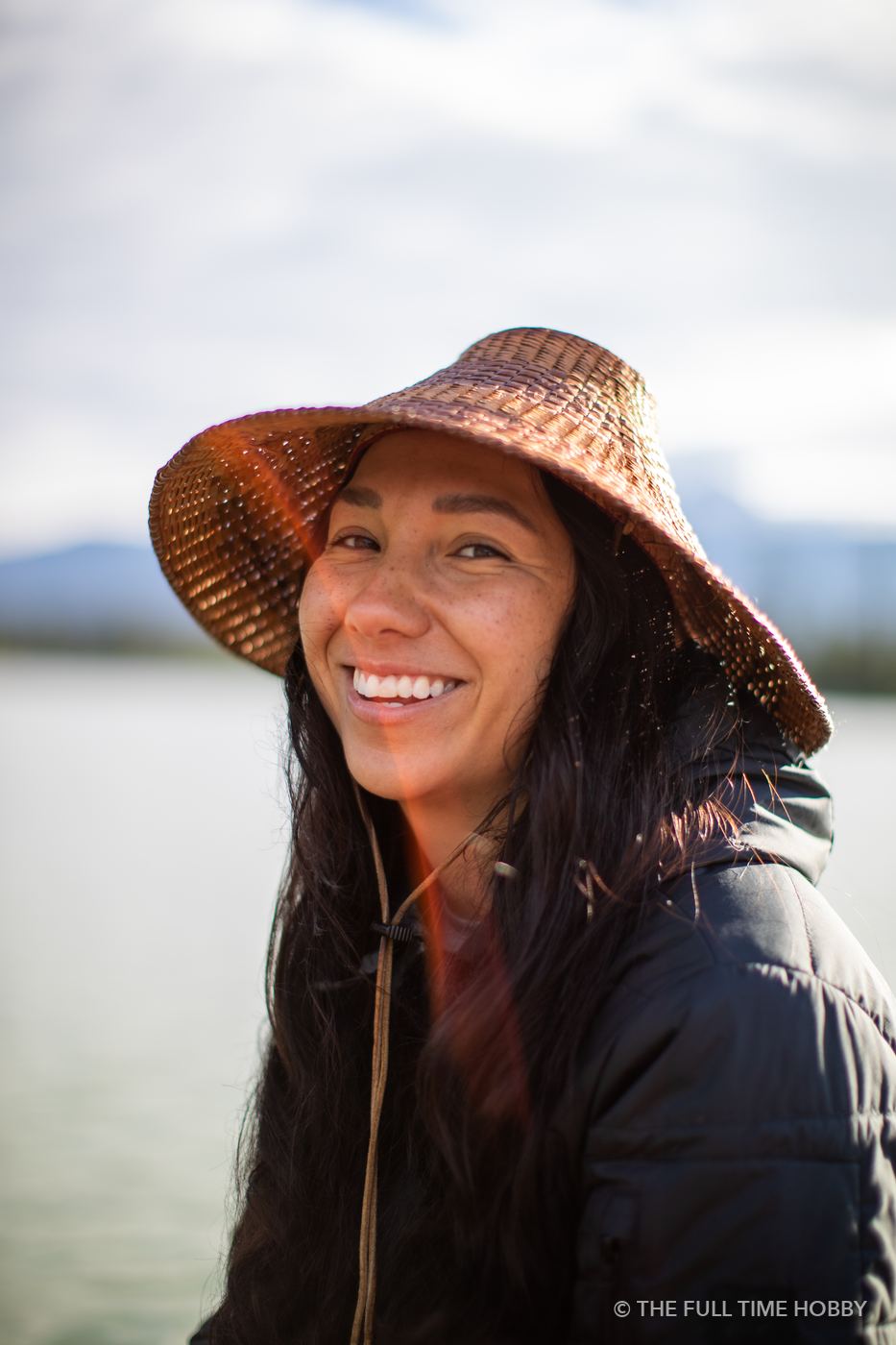 Woven Hat Portrait, Squamish Estuary, Squamish, BC